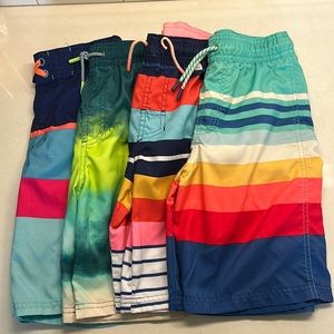 4 pair of medium (8/10) Cat & Jack boy’s bathing suits